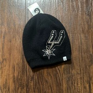 Black Beanie with Silver Spurs Logo